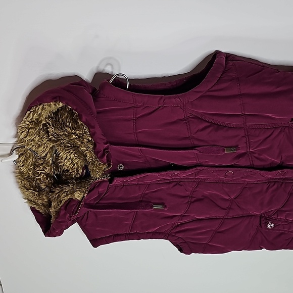 American Eagle medium purple zip up hooded vest jacket - Picture 2 of 8